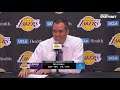 Frank Vogel on Kyle Kuzma's role, LeBron James setting the tone and the Lakers bench stepping up
