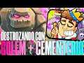 ¿GOLEM + CEMENTERIO FUNCIONA? DESTROZA! - Soking - Clash Royale en español.
