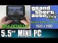 GPD Win GTA 5 V (PC) MAX DETAILS 60 FPS Nvidia GeForce Now test Portable Mini PC Intel X7 Z8750
