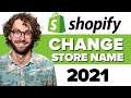 How to Change your Store Name in Shopify