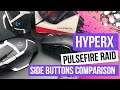 HyperX Pulsefire Raid VS Logitech G G502 SE Hero Side Buttons Comparison