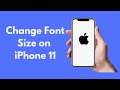 iPhone 11 : How to Change Font Size on iPhone 11 / 11 Pro / 11 Pro Max