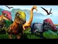 Manada de Gallimimus, Driossauro e Pachy! Noite dos T-Rex | The Isle Realismo PRELUDE | (PT/BR)