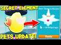 SECRET ELEMENT PETS AND FREE POWER BOOST IN TAPPING SIMULATOR! Roblox