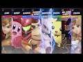 Super Smash Bros Ultimate Amiibo Fights  – Request #14057 4 team battle at Yoshi's Island
