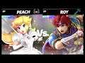 Super Smash Bros Ultimate Amiibo Fights – Request #17559 Peach vs Roy Giant battle