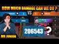 DOING HIGHEST DAMAGE AVAILABLE IN CUSTOM CLASH SQUAD | MR JUNIOR | GARENA - FREEFIRE
