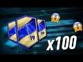 how many TOTS can you get in *100 GOLD TOTS ELITE* packs?! (FIFA 19 Pacybits 19)