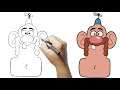 how to draw Uncle Grandpa | step by step