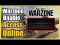How to Fix Unable to Access Online Services Warzone Connection Failed (Call of Duty Tips)