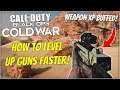How to Level Up Guns Faster in Cold War! WEAPON XP BUFFED!
