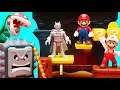 Imaginext Batman Competes In Super Mario Bros. Mario World Obstacle Course ! Superhero Toys