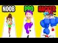 NOOB vs PRO vs HACKER In LEGS DAY!? (ALL LEVELS! *FUNNY APP GAME*)