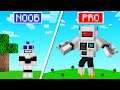 Playing As NOOB vs PRO ROBOT In Minecraft!