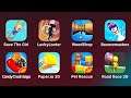 Save the Girl, Lucky Looter, Wood Shop, Bouncemasters, Candy Crush Saga, Paper.io 3D, Pet Rescue