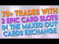 Tennis Clash Trading 3 Epic Cards in Maxed Cards Exchange More Than 75 Times