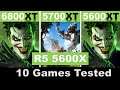 AMD RX 6800xt vs 5700xt vs 5600xt benchmarks 10+ games