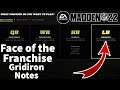 Madden 22 Face of the Franchise Gridiron Notes Breakdown!!
