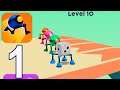 Rolly Legs  - Gameplay Walkthrough Part 1 - Levels 1 - 15(iOS, Android)