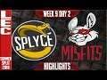 SPY vs MSF Highlights |LEC Summer 2019 Week 9 Day 2 | Splyce vs Misfits Gaming