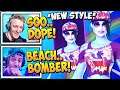 Streamers React to *NEW* "DARK BEACH BOMBER" Skin! (SUMMER STYLE)