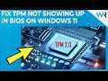 TPM not showing in BIOS in Windows 11? Try these fixes