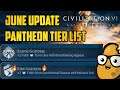 Deity Pantheon Tier List - Civ 6 June Update