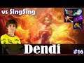 Dendi - Lina MID | RAMPAGE vs SingSing (QOP) | Dota 2 Pro MMR Gameplay #16