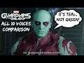 Drax All 10 Voices Comparison - Marvel's Guardians of the Galaxy