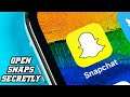 How To Open Up A SNAP On iPhone (SNAPCHAT 2021)