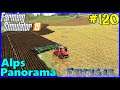 Let's Play FS19, Alps Panorama With Seasons #120: Big Field Ploughing Going Well!