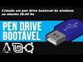 Criando pendrive bootavel do windows no ubuntu 20 04 lts, para bios com uefi.
