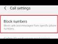 How To Find Block Number Settings in Samsung galaxy S9