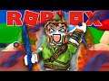 ROBIN HOOD BARBAR!!! (Roblox Indonesia Blade Throwing Simulator #1)