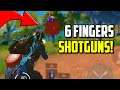 SIX FINGER claw player with SHOTGUNS is OP?! | PUBG Mobile
