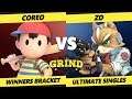 Smash Ultimate Tournament - Coreo (Ness) Vs. ZD (Fox) The Grind 102 SSBU Winners Top 24