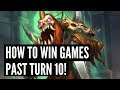 Super IN DEPTH Guide on HOW to WIN Hearthstone games past TURN 10!