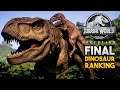 The FINAL Dinosaur Rankings! All 74 Dinosaurs Ranked! | Jurassic World: Evolution
