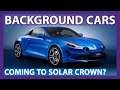 Will The Background Cars From The Dealership Interview Come To Test Drive Unlimited Solar Crown?