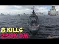 World of WarShips | Odin | 8 KILLS | 230K Damage - Replay Gameplay 1080p 60 fps