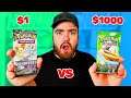 $1 vs $1000 Pokemon Booster Pack