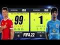 99 DE VALORACION vs 1 DE VALORACION (MEJOR vs PEOR) (Simulacion) - FIFA 22