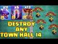 Destroy Town Hall 14 With Dragon Balloon & Bat Spell ! 11 Dragon + 6 Bat Spell + 13 Balloon Th14 COC