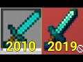 Evolution of Diamond in Minecraft 2010 2019