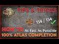 How to get 100% Full Atlas Completion As Fast As Possible - Tips & Tricks / Guide for Path of Exile!