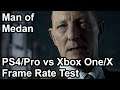 Man of Medan Xbox One/X vs PS4/Pro Frame Rate Comparison