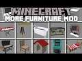 Minecraft HOUSE FURNITURE MOD / REBUILDING HOUSES SURVIVAL IN MINECRAFT !! Minecraft Mods