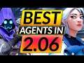 NEW 2.06 BEST AGENTS to MAIN and RANK UP - Tier List Guide - Valorant Patch Update
