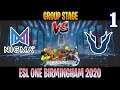 Nigma vs Unique Game 1 | Bo3 | Group Stage ESL One Birmingham 2020 | DOTA 2 LIVE