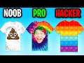 NOOB vs PRO vs HACKER In TIE DYE!? (SATISFYING APP GAME! *ALL LEVELS*)